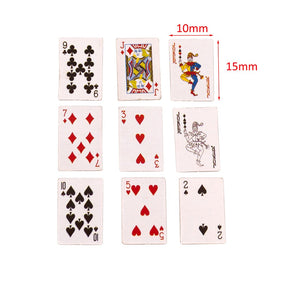 Mini Playing Cards   Simulation  Board Game Model Toys for Doll House Decoration
