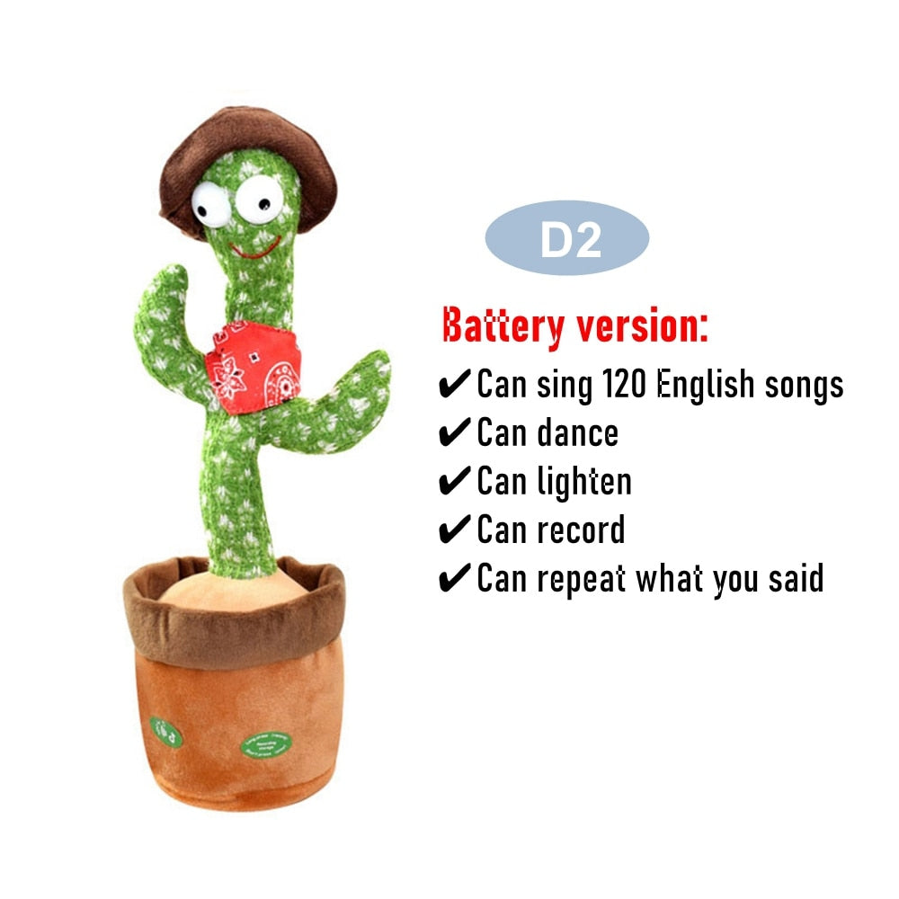 Dancing Cactus Repeat Talking Toy Electronic