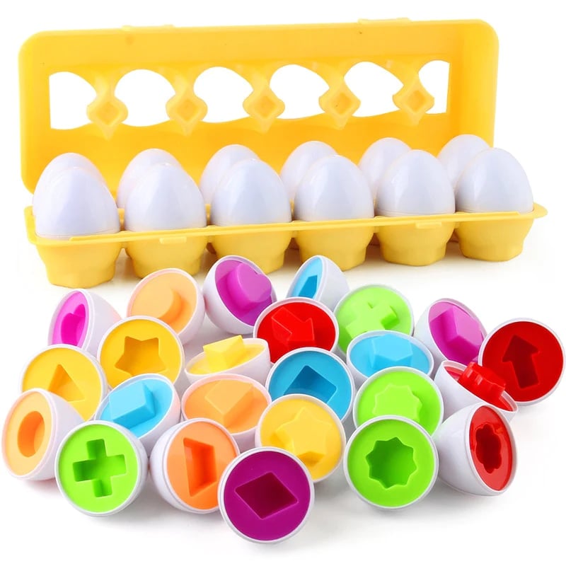 Baby Learning Color & Shapes Matching Egg Toy - Offalstore
